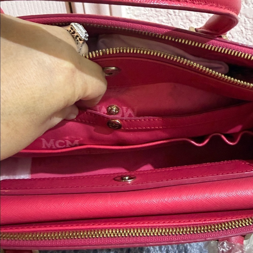 MCM Pink Leather Handbag - Picture 5 of 5